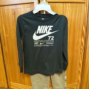 Nike Black Long Sleeve Tee with Logo -Used but Very Good Condition